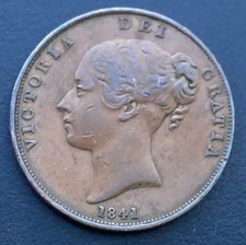 Victoria Penny 1841 Copper