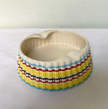 Vtg 60s Hornsea John Clappison Rainbow Trinket Dish Ashtray Decorative #540 HTF