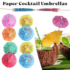 Cocktail Umbrellas Paper Parasol Picks Multicolour 50/144pcs Party Drink Decor