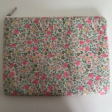 Cath Kidston Floral Flower Pink White Green Yellow Laptop Case