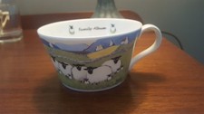 THOMAS JOSEPH SHEEP "FAMILY ALBUM" CUP, PERFECT 4 1/2" X 2 1/2" MADE ENGLAND