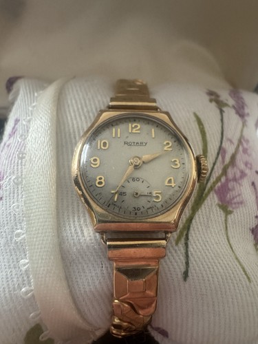 9ct gold cased vintage - 9ct,