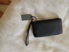AllSaints Black Leather Wallet