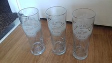 6x Tall Carling Cider Pint Pot Glasses Pub/Home Bar /Man Cave Beer