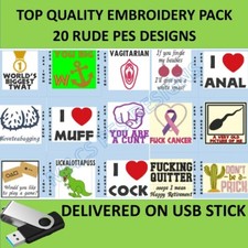 Rude Adult 20 PES designs on