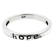 Trendy Hope Band Ring Solid