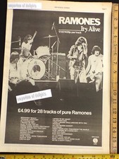 RAMONES - It's Alive FULL PAGE