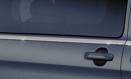 Chrome side door window sill - door,