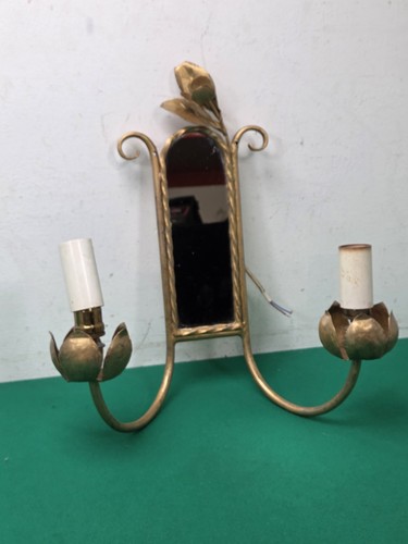 Vintage gold painted metal - gold,