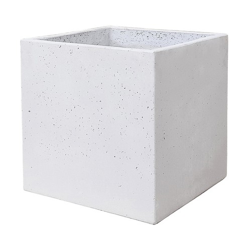 Concrete square planter light - square,