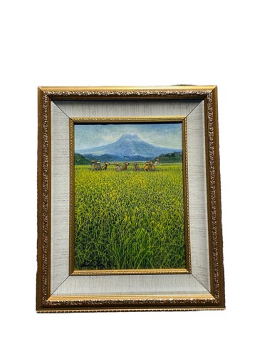 Acrylic painting bali rice - painting,