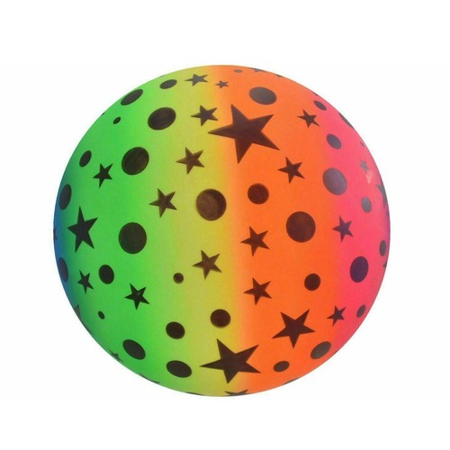 Neon star playground ball 15cm - star,