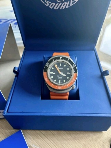 Squale 2002 black orange - black,