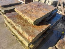 Reclaimed Batch of York Stone Flags Slabs - Per Square Yard