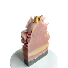 Soap Bar Handmade Artisan Cold Process Rose Geranium Black Pepper Essential Oil