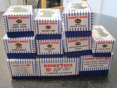 Dinky toys military vehicles - toys,