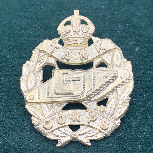 Ww1 tank corps cap badge - ww1,