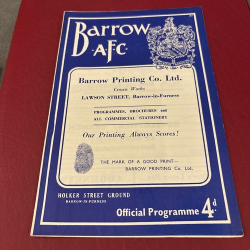 1962 barrow afc v - 1962/63,