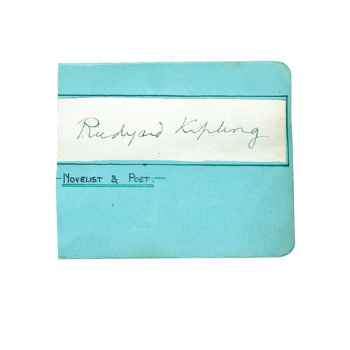 Rudyard kipling autograph - rudyard,