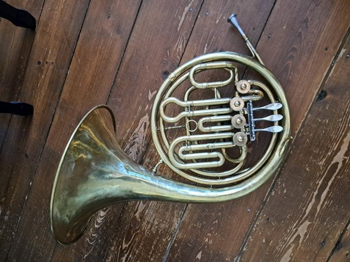 Vintage double french horn - french,