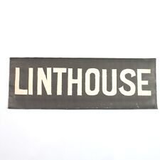 Linthouse tram destination bus blind Glasgow vintage linen Scottish 