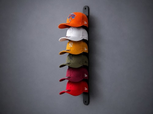 Wall mounted hat rack - wall, holds