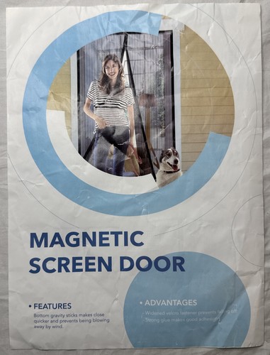 Magnetic screen door x - magnetic, 72”