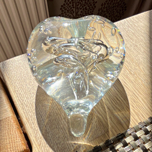 Heart shaped clear glass - heart-shaped,