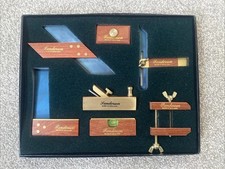 Sanderson 7pc Mini Tool Set. Spirit Level, Block Plane, Sanding Block, Clamp