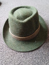 Vintage Green Bavarian Pork Pie Hat