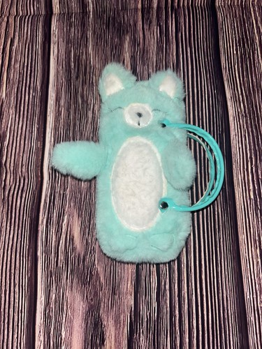 Plush bear glasses case purse - plush,