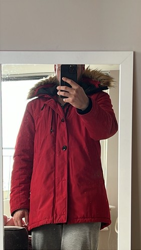 Mens red puffer - jacket, zara