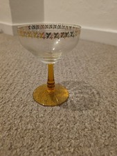Vintage amber-stemmed