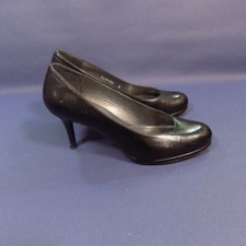 Stuart Weitzman for Russell & Bromley Black Leather Heel Shoes Size 6 UK