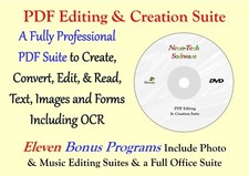 Pdf Editor Edit Reader OCR Software 12 PROGRAM DVD Creator Images Document Text