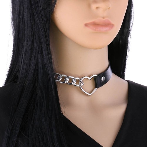 Punk fashion heart - fashion, chain