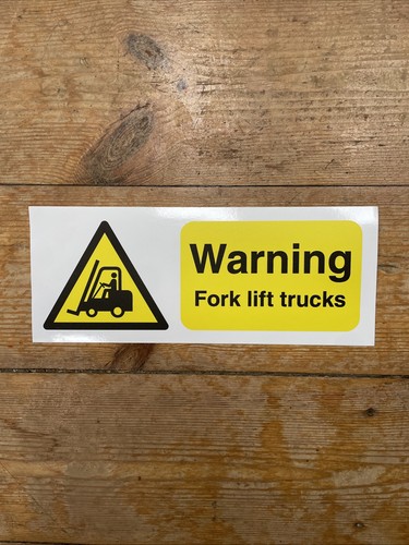 Warning fork lift trucks - warning,