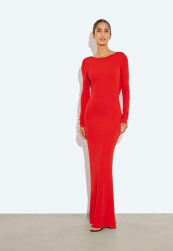 Rat boa red maxi dress - maxi,