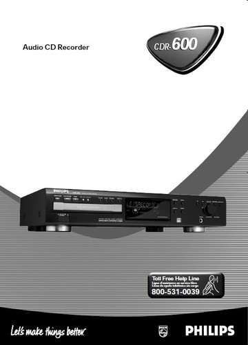 Philips cdr 600 - cdr, audio