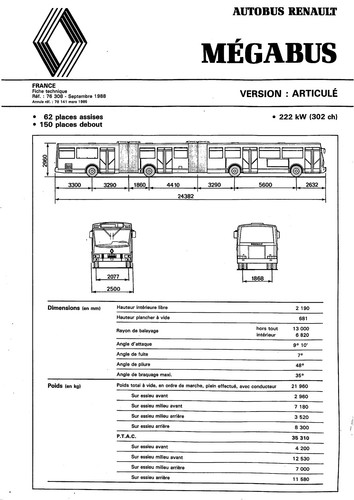 Renault megabus bus - megabus, /
