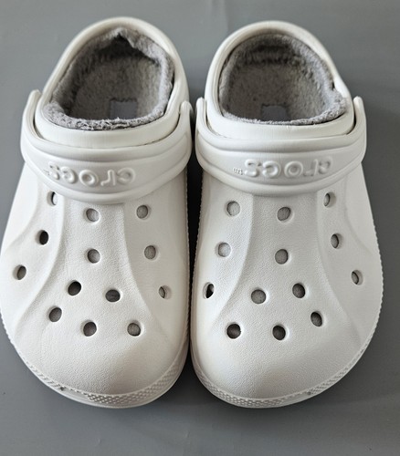 Authentic used white crocs - white,