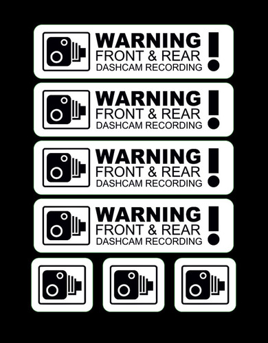 Dash cam car sticker - sticker, decal