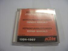 KTM  SPARE PARTS/OWNERS MANUAL/REPAIR CD 1984/1997