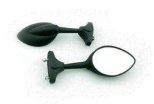 Universal Moto Mirror Mirrors For Honda Kawasaki Suzuki Ducati Black T9