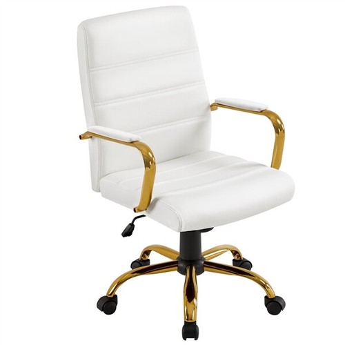 Mid back office chair faux - office,