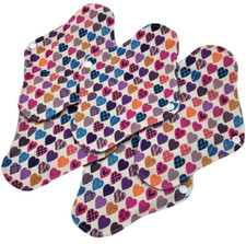 5 X REUSABLE SANITARY TOWELS PADS BAMBOO CLOTH WASHABLE MENSTRUAL ECO CSP PAD