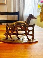 Vintage Brass Greyhound
