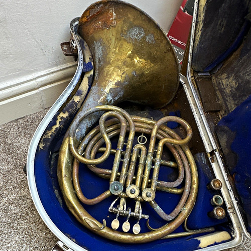 Vintage double french horn - vintage,