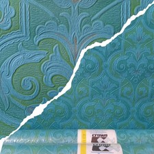 X3 60s Vintage CROWN Wallpaper Roll Hippie Retro MCM 70s Groovy swinging sixties