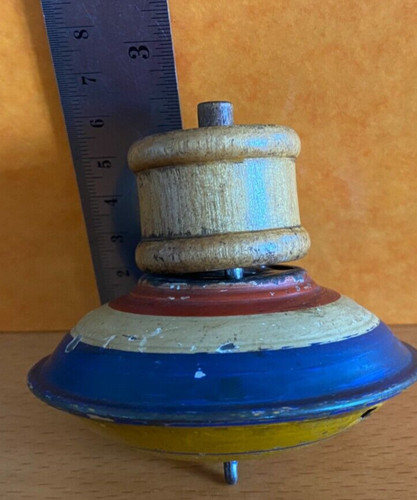 Vintage antique spinning top - antique,